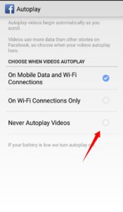 Disable Autoplay of Videos