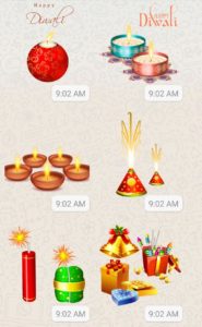 Whatsapp Diwali stickers